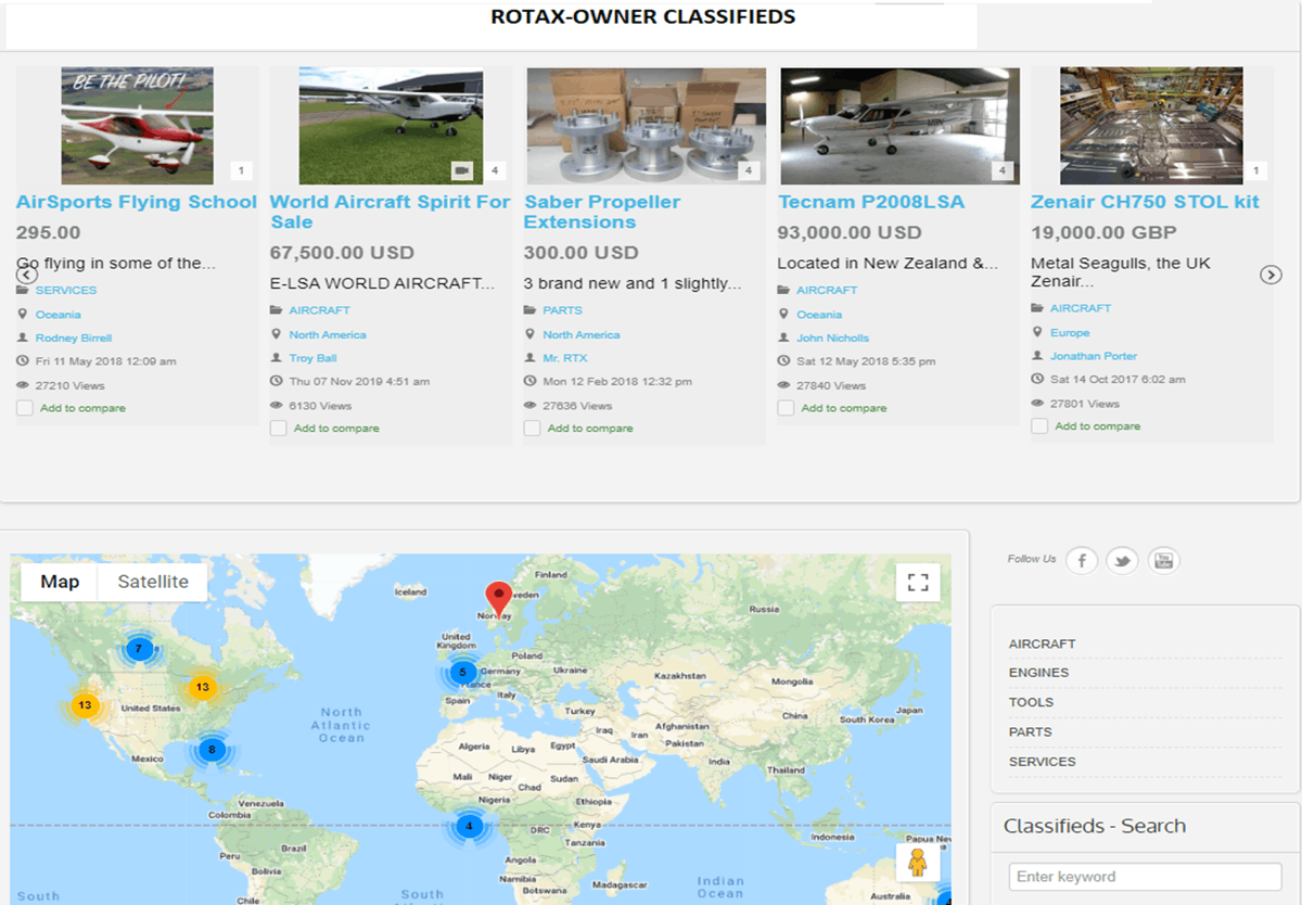RotaxOwner Classified Ads