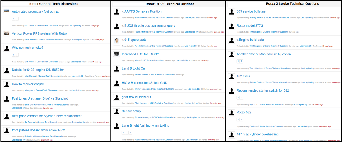 rotaxowner tech support forums