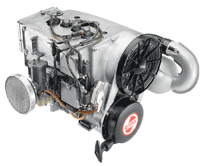 First certified Rotax aircraft engine. © 2015 BRP 