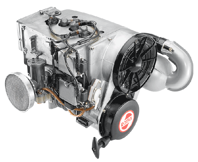 ROTAX First certified Rotax aircraft engine. © 2015 BRP