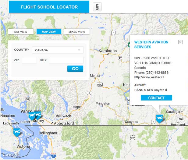ROTAX Flight School Locator